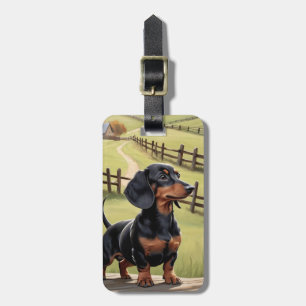 Étiquette À Bagage Étiquettes de bagages Dachshund