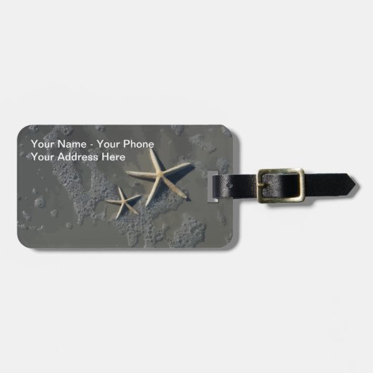 Étiquette À Bagage Étiquettes de bagages de plage (Devant horizontal)