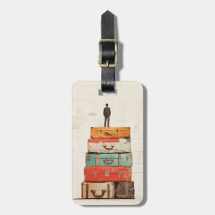 Étiquette À Bagage Étiquettes de bagages de voyage rétro