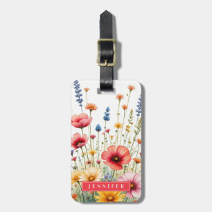 Étiquette À Bagage Étiquettes de bagages Fleur sauvage