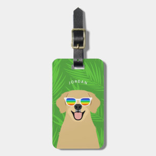 Étiquette À Bagage Étiquettes de bagages Golden Retriever