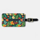 Étiquette À Bagage Étiquettes de bagages Hawaiian Flowers (Devant horizontal)