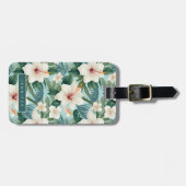Étiquette À Bagage Étiquettes de bagages Hawaiian Flowers (Devant horizontal)