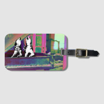 Étiquettes de bagages Husky Blues