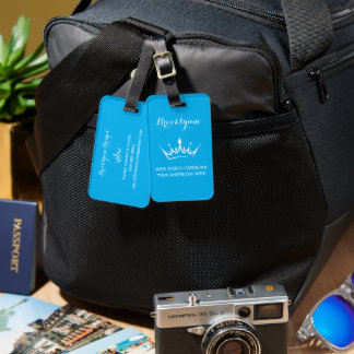 Étiquette À Bagage Étiquettes de bagages personnalisées Couronne de c