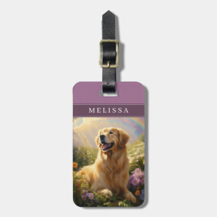 Étiquette À Bagage Étiquettes de bagages pour chien Retriever doré