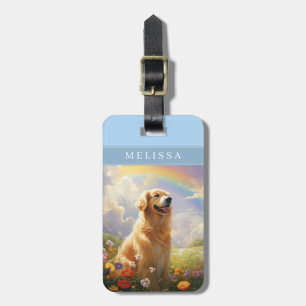 Étiquette À Bagage Étiquettes de bagages pour chien Retriever doré