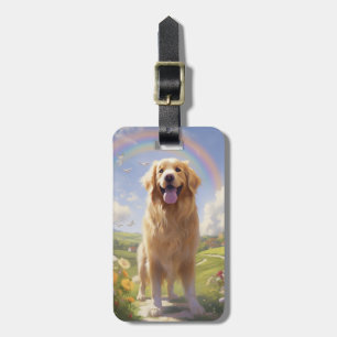 Étiquette À Bagage Étiquettes de bagages pour chien Retriever doré