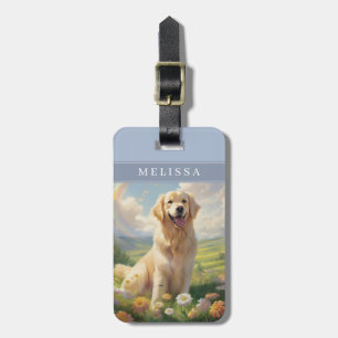 Étiquette À Bagage Étiquettes de bagages pour chien Retriever doré
