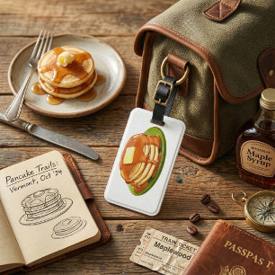 Étiquette À Bagage Étiquettes de bagages pour crêpes américaines