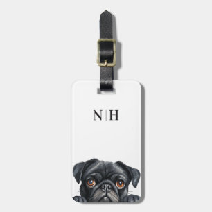 Étiquette À Bagage Étiquettes de bagages Pug