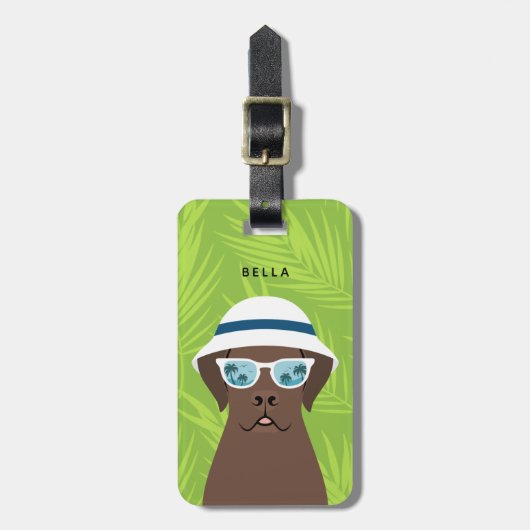 Étiquette À Bagage Étiquettes des bagages Labrador Retriever (Devant Vertical)