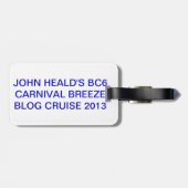 ÉTIQUETTE À BAGAGE ÉTIQUETTES DU BAGAGE BC6 (Dos horizontal)