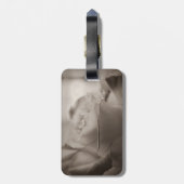 Étiquette À Bagage Étiquettes faites sur commande de bagage de roses (Dos Vertical)