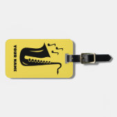 Étiquette À Bagage Étiquettes faites sur commande de bagage de voyage (Devant horizontal)