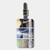 Étiquette À Bagage Étiquettes faites sur commande de bagage de voyage (Devant Vertical)