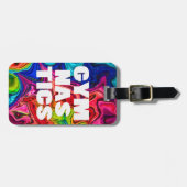 Étiquette À Bagage Étiquettes faites sur commande de voyage de (Devant horizontal)