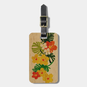 Étiquette À Bagage Étiquettes hawaïennes de bagage de planche de surf