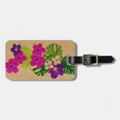 Étiquette À Bagage Étiquettes hawaïennes de bagage de planche de surf (Devant horizontal)