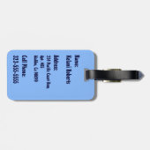 Étiquette À Bagage Étiquettes hawaïennes surfantes de bagage de (Dos horizontal)