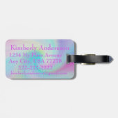 Étiquette À Bagage Étiquettes magiques de bagage de licorne (Dos horizontal)