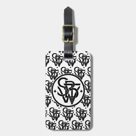 Étiquette À Bagage Étiquettes personnalisables de caisse de SBWT (Devant Vertical)