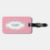 Étiquette À Bagage Étiquettes personnalisées de bagage (Dos horizontal)