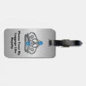 Étiquette À Bagage Étiquettes royales de sac de couronne (Dos horizontal)