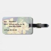 Étiquette À Bagage Étiquettes tropicales de bagage de ketmie de (Dos horizontal)