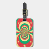 Étiquette À Bagage étoile à cinq branches République du Cameroun (Devant Vertical)