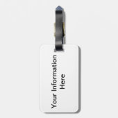 Étiquette À Bagage Étoile de David de Hanoukka - GoldenDoodle (Dos Vertical)