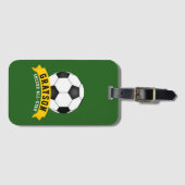 Étiquette À Bagage Étoile de football (Devant Horizontal)