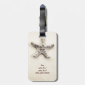 Étiquette À Bagage étoile tropicale vient de se marier étiquette de b (Dos Vertical)