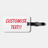 Étiquette À Bagage Étoiles de mer rouges et bleues (Dos horizontal)