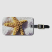 Étiquette À Bagage Étoiles de mer sur une serviette (Devant Horizontal)