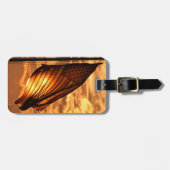 Étiquette À Bagage Étoiles et rayures Balise de bagage (Devant horizontal)