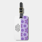 Étiquette À Bagage Étoiles violettes (Devant Vertical)