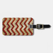 Étiquette À Bagage Étonnant cool chevron zigzag motif (Devant horizontal)