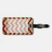 Étiquette À Bagage Étonnant cool chevron zigzag motif (Dos horizontal)