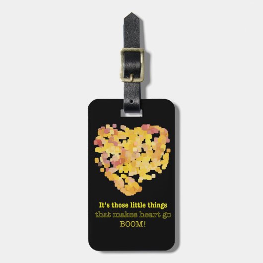 Étiquette À Bagage Être en amour citation : Ce sont ces petites chose (Devant Vertical)