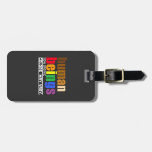 Étiquette À Bagage Être humain 100% couleur organique mai Varier LGBT