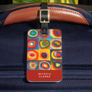 Étiquette À Bagage Étude des couleurs Wassily Kandinsky