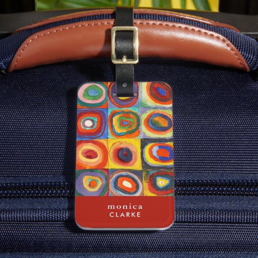 Étiquette À Bagage Étude des couleurs | Wassily Kandinsky (Insitu Rectoal 2)