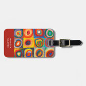 Étiquette À Bagage Étude des couleurs | Wassily Kandinsky (Devant horizontal)