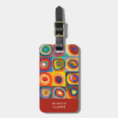 Étiquette À Bagage Étude des couleurs | Wassily Kandinsky (Devant Vertical)