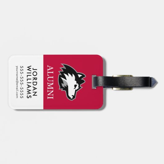 Étiquette À Bagage Étudiant de la NIU Huskies (Dos horizontal)