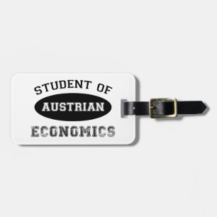 Étiquette À Bagage Étudiant d'économie autrichienne