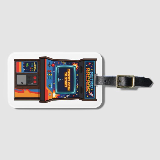 Étiquette À Bagage Étui pour iPhone 17 Pro Max de jeu d'arcade rétro (Devant Horizontal)