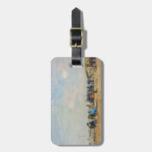 Étiquette À Bagage Eugene Boudin - Rassemblement sur la plage (Devant Vertical)