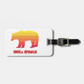 Étiquette À Bagage Eureka Springs Arkansas Ours arc-en-ciel (Devant horizontal)